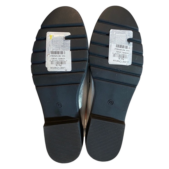 The Kenneth Cole Reaction Fern Metallic Silver Loafer Size 7.5 - Picture 11 of 14